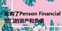 收购了Penson Financial Services期货经纪部门的资产和负债