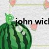john wick（关于john wick的简介）