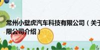 常州小壁虎汽车科技有限公司(关于常州小壁虎汽车科技有限公司介绍)