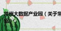常州大数据产业园(关于常州大数据产业园介绍)