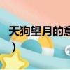 天狗望月的意思简单一句话（天狗望月的意思）
