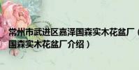 常州市武进区嘉泽国森实木花盆厂(关于常州市武进区嘉泽国森实木花盆厂介绍)