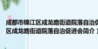 成都市锦江区成龙路街道院落自治促进会(关于成都市锦江区成龙路街道院落自治促进会简介)