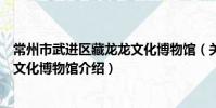 常州市武进区藏龙龙文化博物馆(关于常州市武进区藏龙龙文化博物馆介绍)