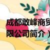 成都敢峰商贸有限公司（关于成都敢峰商贸有限公司简介）