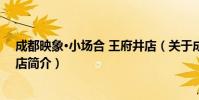 成都映象·小场合 王府井店(关于成都映象·小场合 王府井店简介)