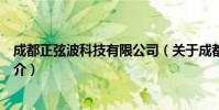 成都正弦波科技有限公司(关于成都正弦波科技有限公司简介)