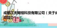 成都江天网络科技有限公司(关于成都江天网络科技有限公司简介)