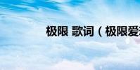 极限 歌词(极限爱恋歌词)