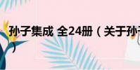 孙子集成 全24册(关于孙子集成 全24册介绍)