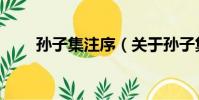 孙子集注序(关于孙子集注序介绍)