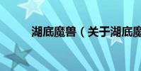 湖底魔兽(关于湖底魔兽的简介)