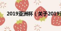 2019亚洲杯(关于2019亚洲杯的简介)