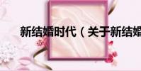 新结婚时代(关于新结婚时代的简介)