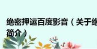绝密押运百度影音(关于绝密押运百度影音的简介)