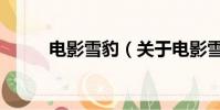 电影雪豹(关于电影雪豹的简介)