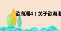 欲海潮4(关于欲海潮4的简介)