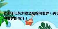 喜羊羊与灰太狼之嘻哈闯世界(关于喜羊羊与灰太狼之嘻哈闯世界的简介)