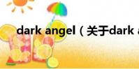 dark angel(关于dark angel的简介)