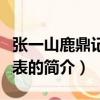 张一山鹿鼎记演员表（关于张一山鹿鼎记演员表的简介）