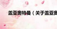 盖亚奥特曼(关于盖亚奥特曼的简介)