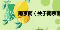 南京南(关于南京南的简介)