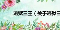 逃狱三王(关于逃狱三王的简介)