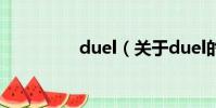 duel(关于duel的简介)
