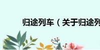 归途列车(关于归途列车的简介)