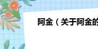 阿金(关于阿金的简介)