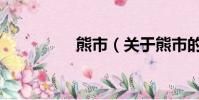 熊市(关于熊市的简介)