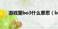 游戏里bo3什么意思(bo3什么意思)
