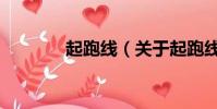 起跑线(关于起跑线的简介)