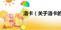 洛卡(关于洛卡的简介)