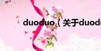 duoduo(关于duoduo的简介)