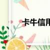 卡牛信用卡管家不能使用（卡牛）
