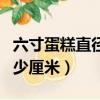 六寸蛋糕直径多少厘米图片（六寸蛋糕直径多少厘米）