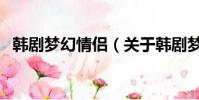 韩剧梦幻情侣(关于韩剧梦幻情侣的简介)