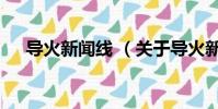 导火新闻线 (关于导火新闻线 的简介)