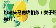 盼乌头马角终相救(关于盼乌头马角终相救的简介)