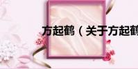 方起鹤(关于方起鹤的简介)