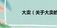 大卖(关于大卖的简介)