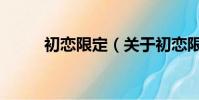 初恋限定(关于初恋限定的简介)