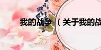 我的战争 (关于我的战争 的简介)