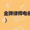 金牌律师电视剧（关于金牌律师电视剧的简介）
