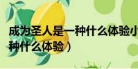 成为圣人是一种什么体验小说(成为圣人是一种什么体验)