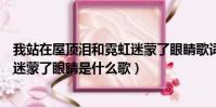 我站在屋顶泪和霓虹迷蒙了眼睛歌词(我站在屋顶泪和霓虹迷蒙了眼睛是什么歌)