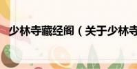 少林寺藏经阁(关于少林寺藏经阁的简介)