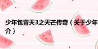 少年包青天3之天芒传奇(关于少年包青天3之天芒传奇的简介)