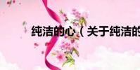 纯洁的心(关于纯洁的心的简介)